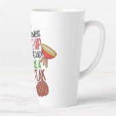 グパーソナライズされたロおもしろいル・シェフ・ダディ カフェラテマグ (右)