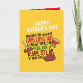 グパーソナライズされたロおもしろいル・シェフ・ダディ カード (正面)