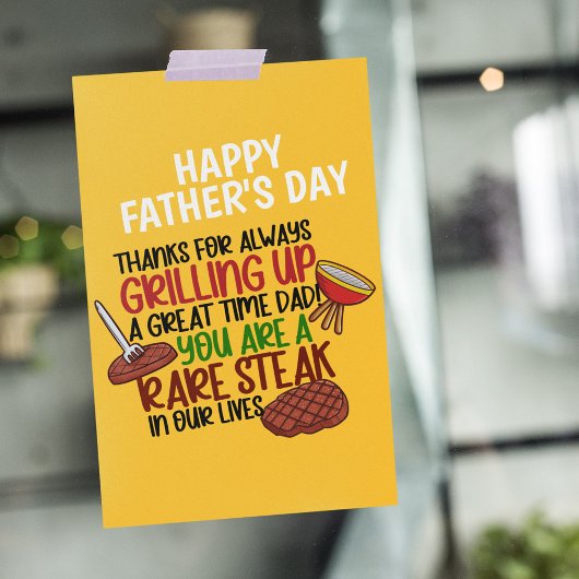 グパーソナライズされたロおもしろいル・シェフ・ダディ カード