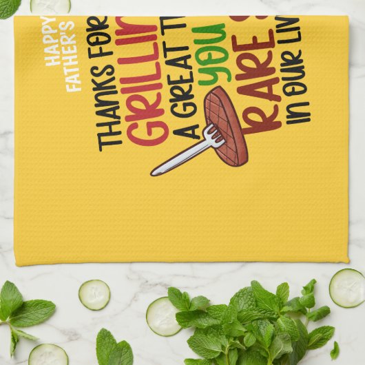 グパーソナライズされたロおもしろいル・シェフ・ダディ キッチンタオル (折り畳み)