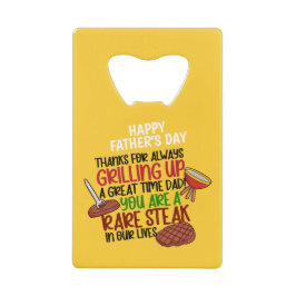 グパーソナライズされたロおもしろいル・シェフ・ダディ クレジットカード栓抜き