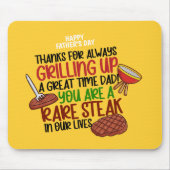 グパーソナライズされたロおもしろいル・シェフ・ダディ マウスパッド (正面)