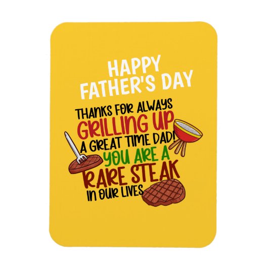 グパーソナライズされたロおもしろいル・シェフ・ダディ マグネット (縦)