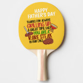 グパーソナライズされたロおもしろいル・シェフ・ダディ 卓球ラケット (正面)