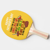 グパーソナライズされたロおもしろいル・シェフ・ダディ 卓球ラケット (横)