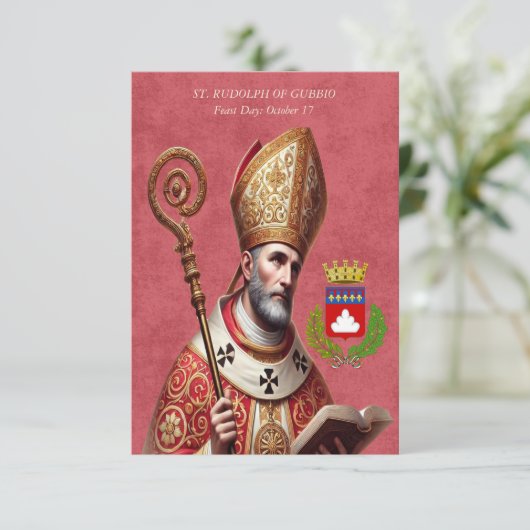 グビオ・サン祈りの言葉カードイタリアンのセント・ルドルフ (スタンド正面)