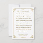 グビオ・サン祈りの言葉カードイタリアンのセント・ルドルフ (裏面)