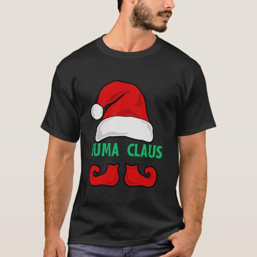 グマクロース叔母おもしろい醜いクリスマスセータークリスマス Tシャツ (正面)