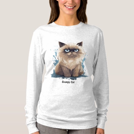 グマ猫マグカップ Tシャツ (正面)