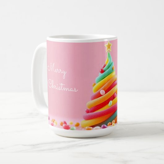 グミのクリスマスツリー コーヒーマグカップ (正面左)