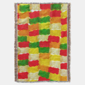 グミカラフルベア スローブランケット (正面縦)