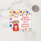 グミカラフルボパーソナライズされたギフト囲いカード ノートカード (正面/裏面インサイチュ)