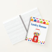 グミカラフルボールパーソナライズされたスパイラルノート ノートブック (内部)