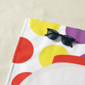 グミカラフルボール機のパーソナライズされたビーチタオル ビーチタオル (インサイチュ)