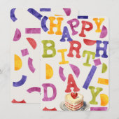 グミカラフルー誕生日カード シーズンカード (正面/裏面)