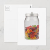 グミキャンディの瓶 ポストカード (正面/裏面)