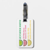 グミキャンディ柑橘類フルーツスライス過ごしスイーツ ラゲッジタグ (裏面縦)