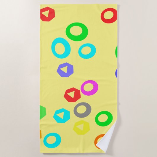 グミキャンディ ビーチタオル (正面)