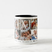 グミコラージュ、10フォトグリッド、おばあちゃんのギフト ツートーンマグカップ (中央)