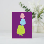 グミドロップキャラクターのバランス ポストカード (スタンド正面)