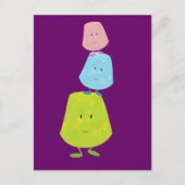 グミドロップキャラクターのバランス ポストカード (正面)