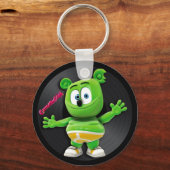 グミバールビニールレコードDJキーチェーン キーホルダー (正面)