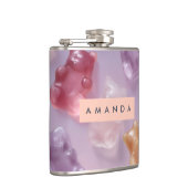 グミパーソナライズされたカラフルベア模様 フラスク (右)