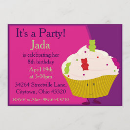 グミベアのカップケーキ 招待状