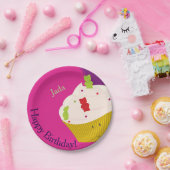 グミベアのカップケーキ |紙プレート ペーパープレート (パーティー)