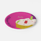 グミベアのカップケーキ |紙プレート ペーパープレート (アングル)