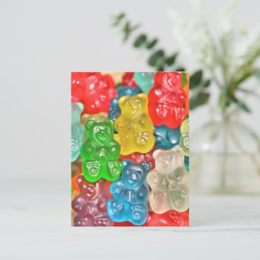 グミベアは愛を癒すことでおもしろいをコラージュ ポストカード (スタンド正面)