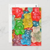 グミベアは愛を癒すことでおもしろいをコラージュ ポストカード (正面/裏面)