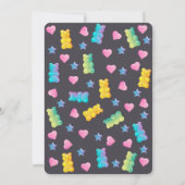 グミベアカラフルジェリーキャンディベビーシャワー サンキューカード (裏面)