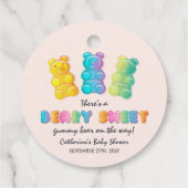 グミベアカラフルジェリーキャンディベビーシャワー フェイバータグ (裏面)