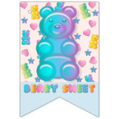 グミベアカラフルジェリーキャンディーキッズパーティー バンティングフラッグ (第1の旗)