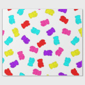 グミベアカラフルレインボーキャンディ ラッピングペーパー (フラット)