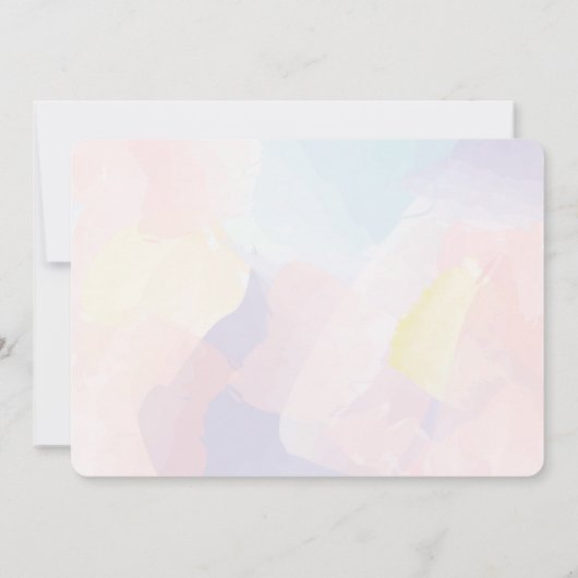 グミベアキャンディパーティーガールフォト誕生日 招待状 (裏面)