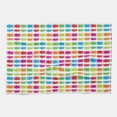 グミベアキャンデカラフルィーの柄 キッチンタオル (横)