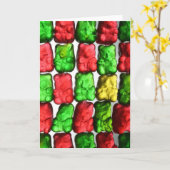 グミベアグリーティングカード カード (黄色い花)