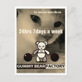 グミベアファクトリージム/フィットネス ポストカード (正面)