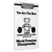 グミベアファクトリーチャンピオンシップと鮮やかなクマ クリップボード (右)