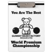 グミベアファクトリー選手権 クリップボード (正面)