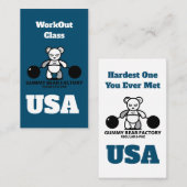 グミベアファクトリーAbトレーニング 名刺 (正面/裏面)