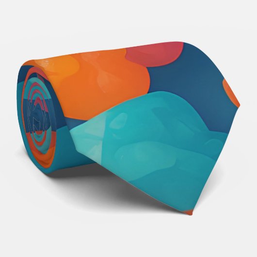 グミベアフローラカラフルパタパーソナライズされたーン ネクタイ (ロール)