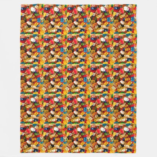 グミベアーキャンディブランケット フリースブランケット (正面)