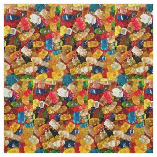 グミベアーキャンディレインボー生地 ファブリック (見本)