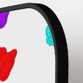 グミベアーズカラフルレインボーキャンディピックボールパッド ピックルボールラケット (左詳細)