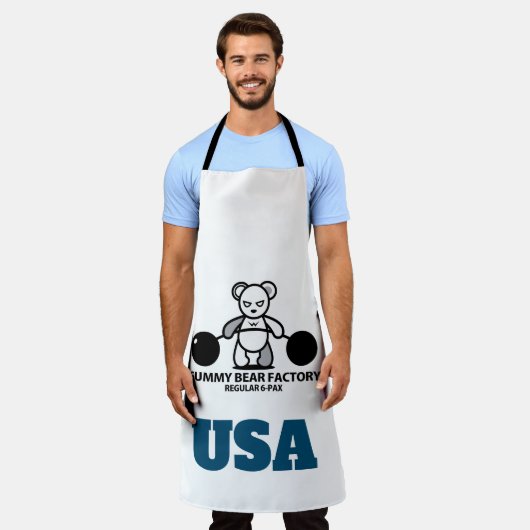 グミベア工場 エプロン (着用した状態)