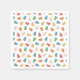 グミベア模様 スタンダードカクテルナプキン