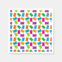 グミベア模様 スタンダードカクテルナプキン